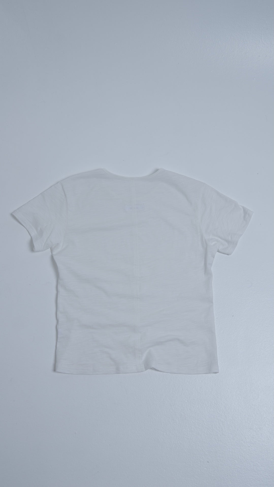 slim fit slub tee - white