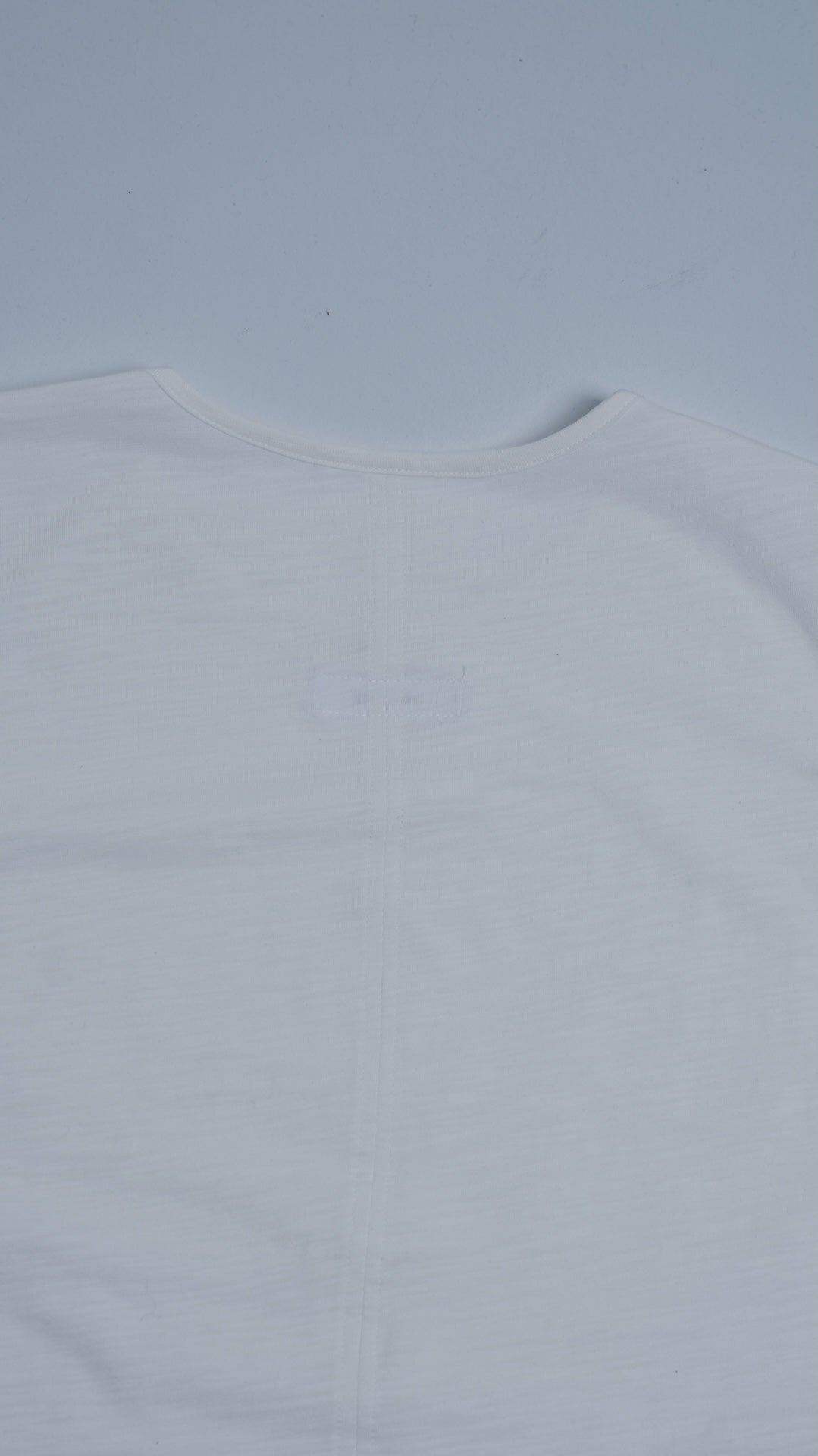 slim fit slub tee - white
